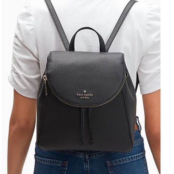 Kate Spade Leila Medium Backpack Black - Picture 3 of 13